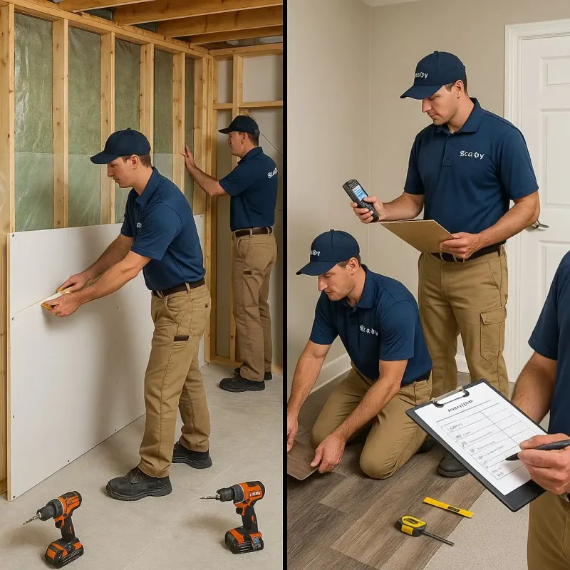 Repairs and Reconstruction process in Cut Off, LA